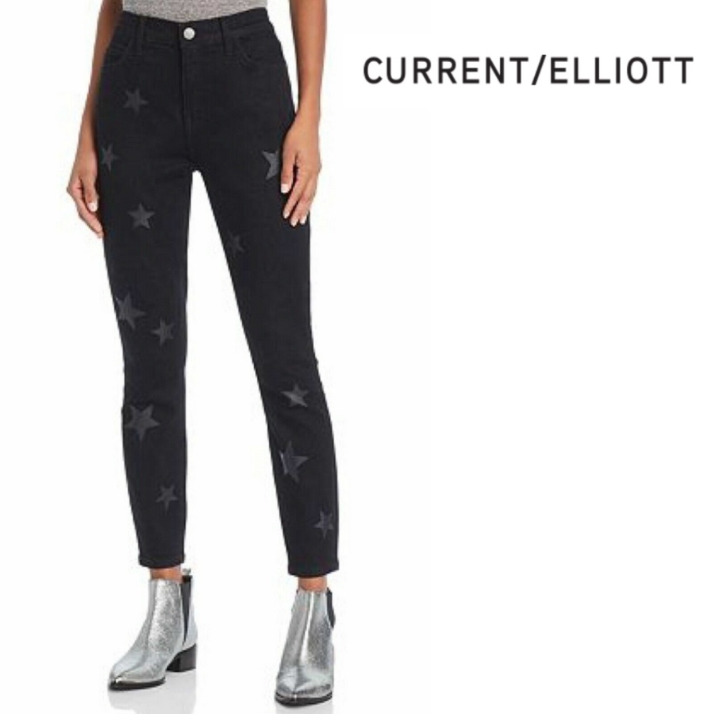 Current Elliott High Waist Stiletto Jeans